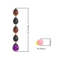 Pear Shape Dangling Earrings