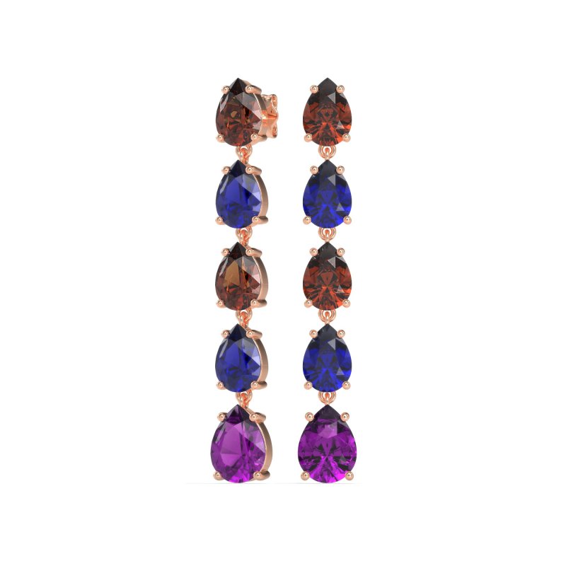 Pear Shape Dangling Earrings