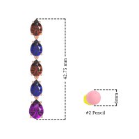 Pear Shape Dangling Earrings
