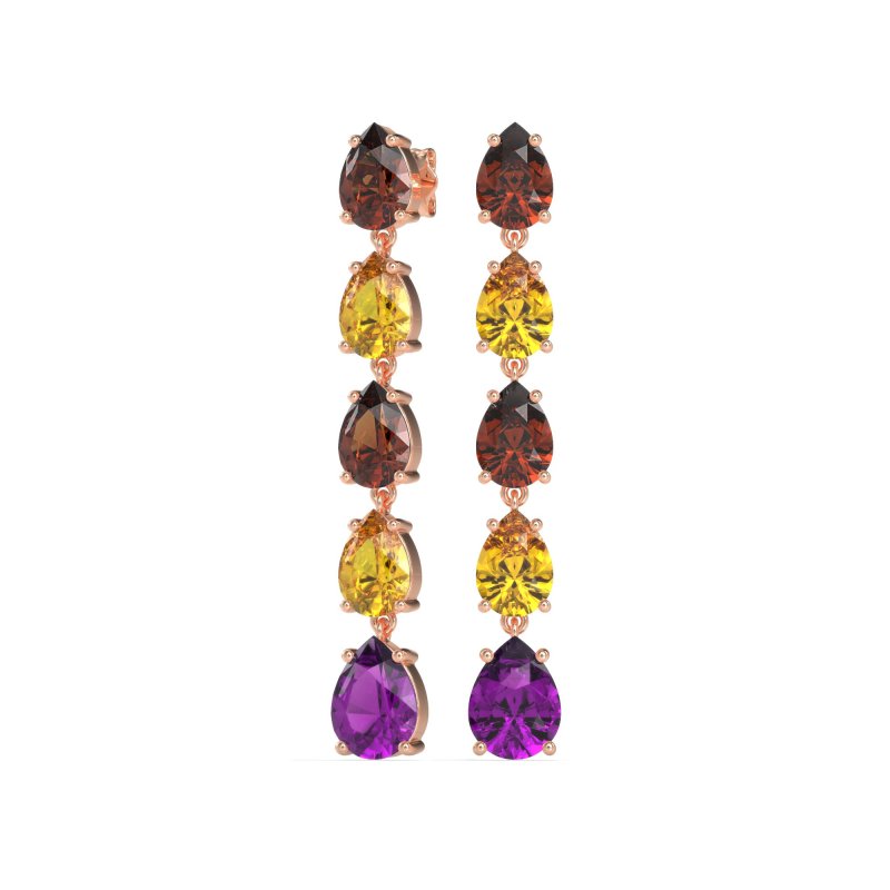 Pear Shape Dangling Earrings