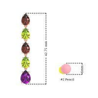 Pear Shape Dangling Earrings