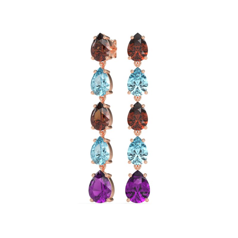 Pear Shape Dangling Earrings