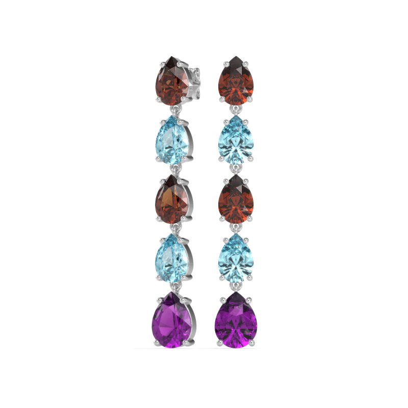 Pear Shape Dangling Earrings