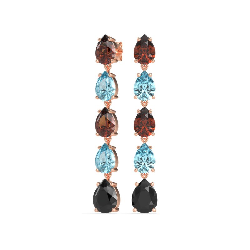 Pear Shape Dangling Earrings