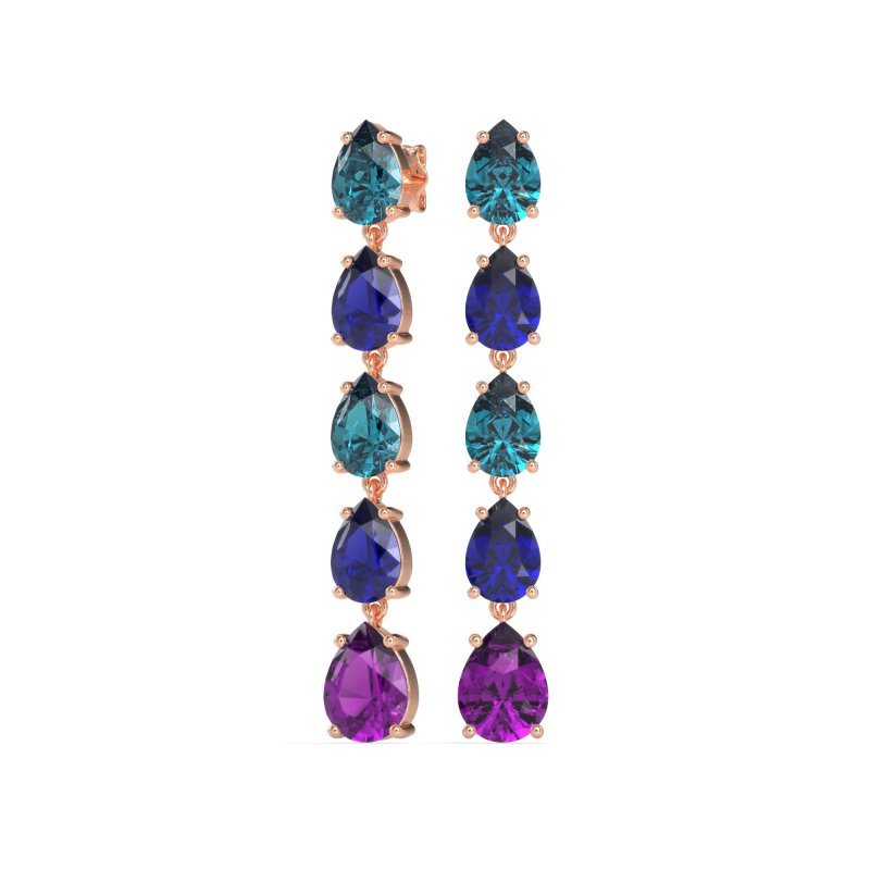 Pear Shape Dangling Earrings