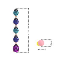 Pear Shape Dangling Earrings