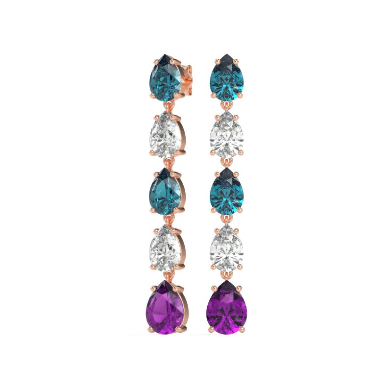 Pear Shape Dangling Earrings