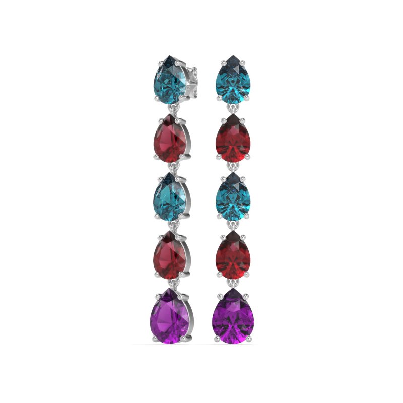 Pear Shape Dangling Earrings