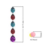 Pear Shape Dangling Earrings