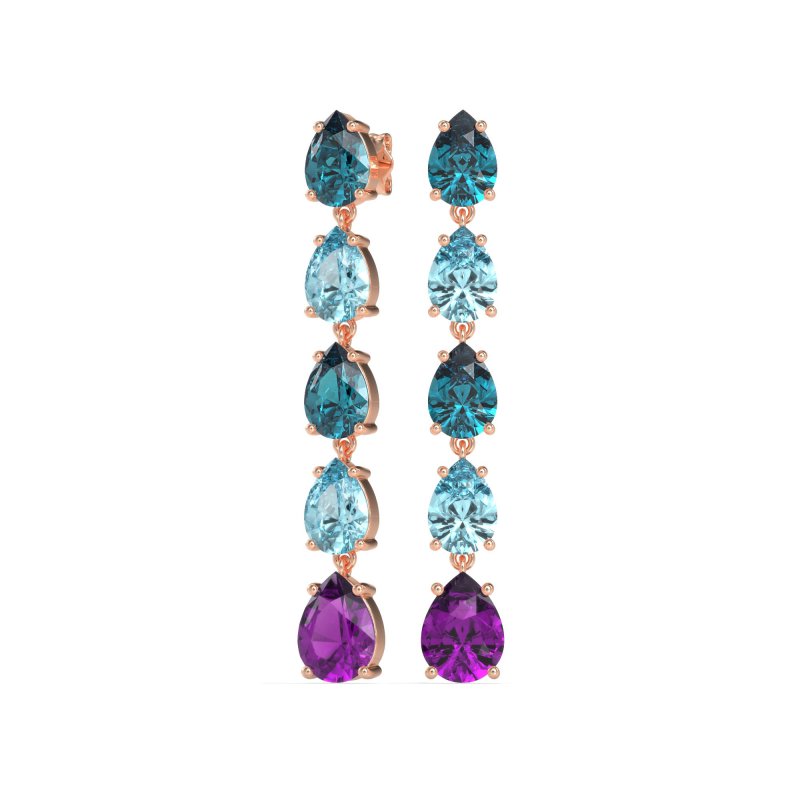 Pear Shape Dangling Earrings