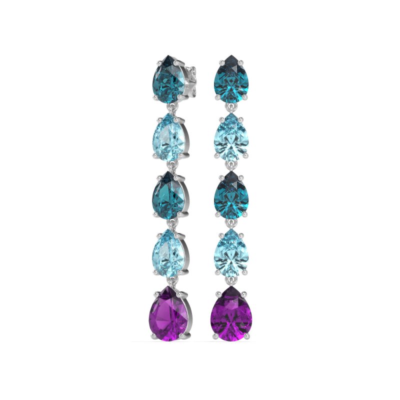 Pear Shape Dangling Earrings