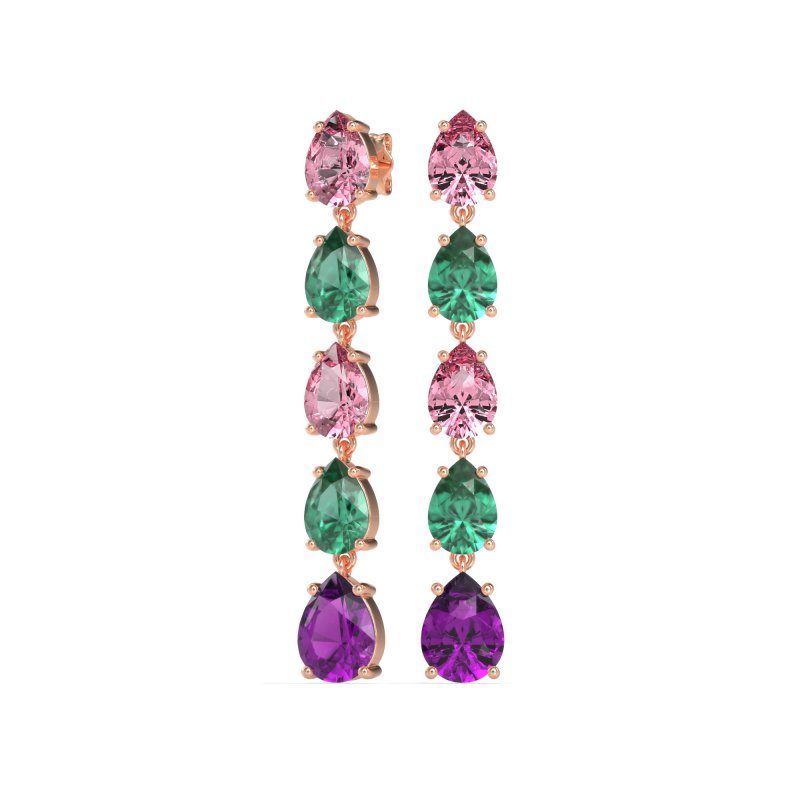 Pear Shape Dangling Earrings