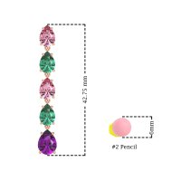 Pear Shape Dangling Earrings