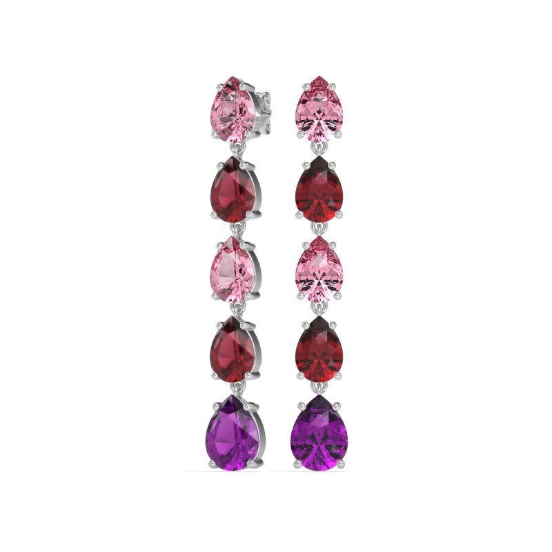 Pear Shape Dangling Earrings