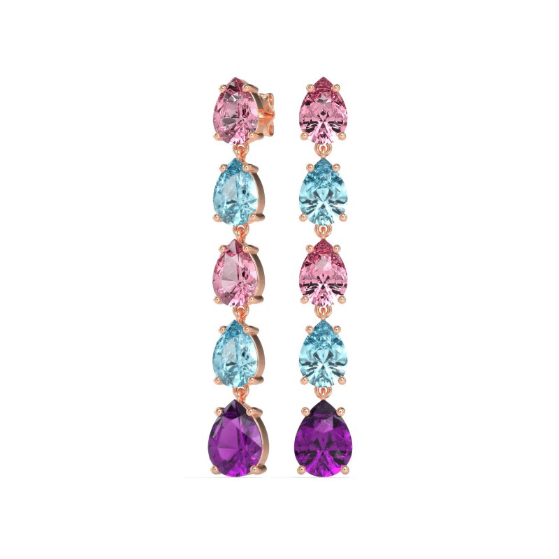 Pear Shape Dangling Earrings