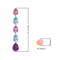 Pear Shape Dangling Earrings