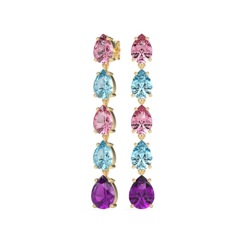 Pear Shape Dangling Earrings