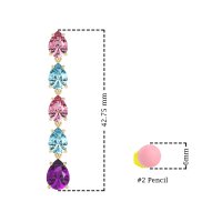 Pear Shape Dangling Earrings