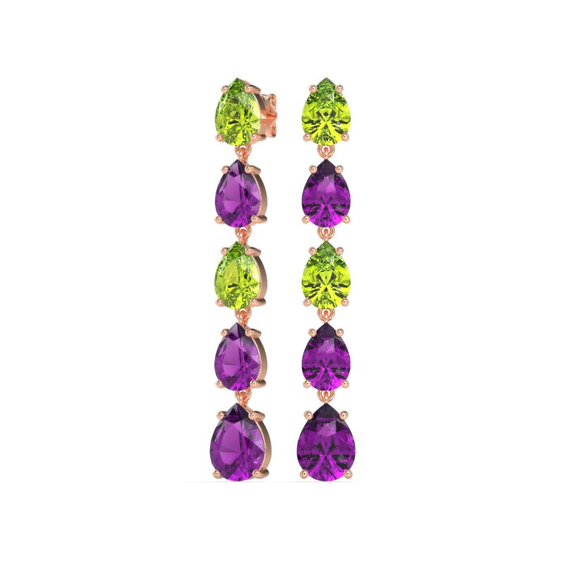 Pear Shape Dangling Earrings