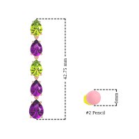 Pear Shape Dangling Earrings