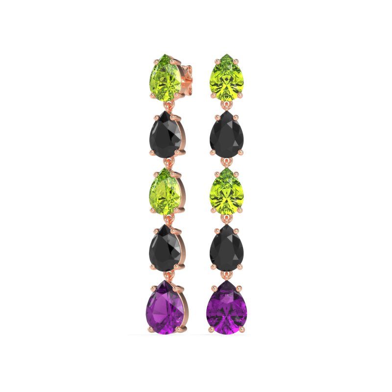 Pear Shape Dangling Earrings