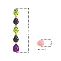 Pear Shape Dangling Earrings
