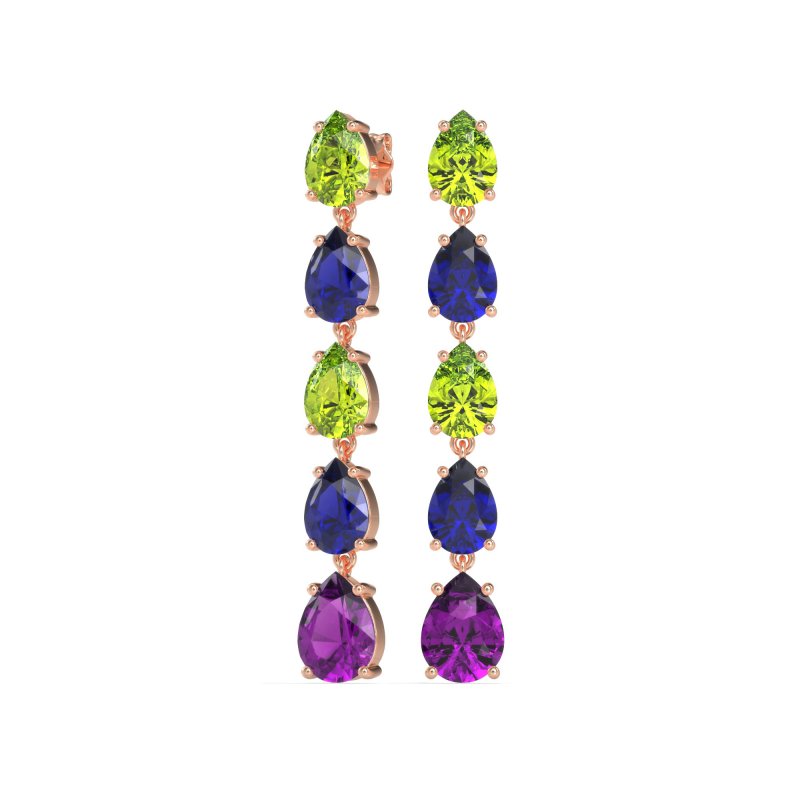 Pear Shape Dangling Earrings