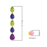 Pear Shape Dangling Earrings