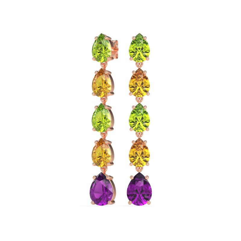 Pear Shape Dangling Earrings