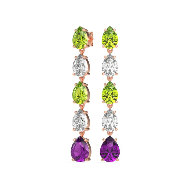Pear Shape Dangling Earrings
