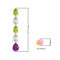 Pear Shape Dangling Earrings