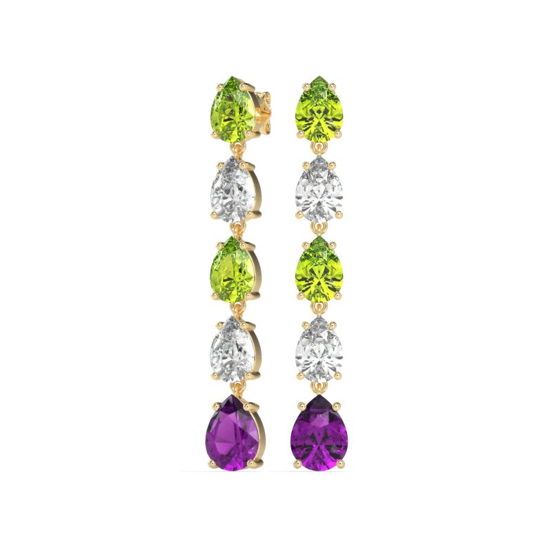 Pear Shape Dangling Earrings