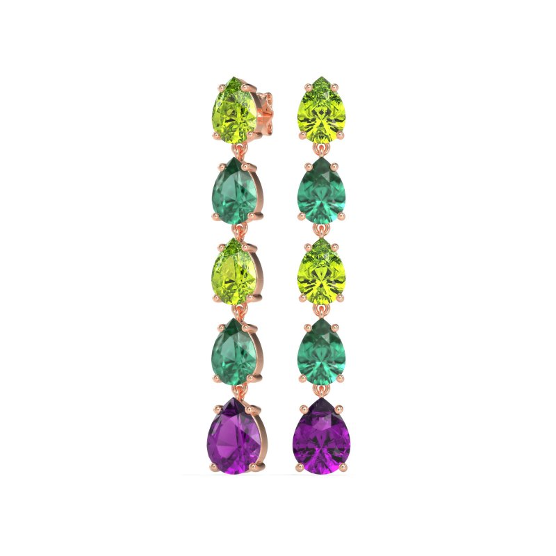 Pear Shape Dangling Earrings