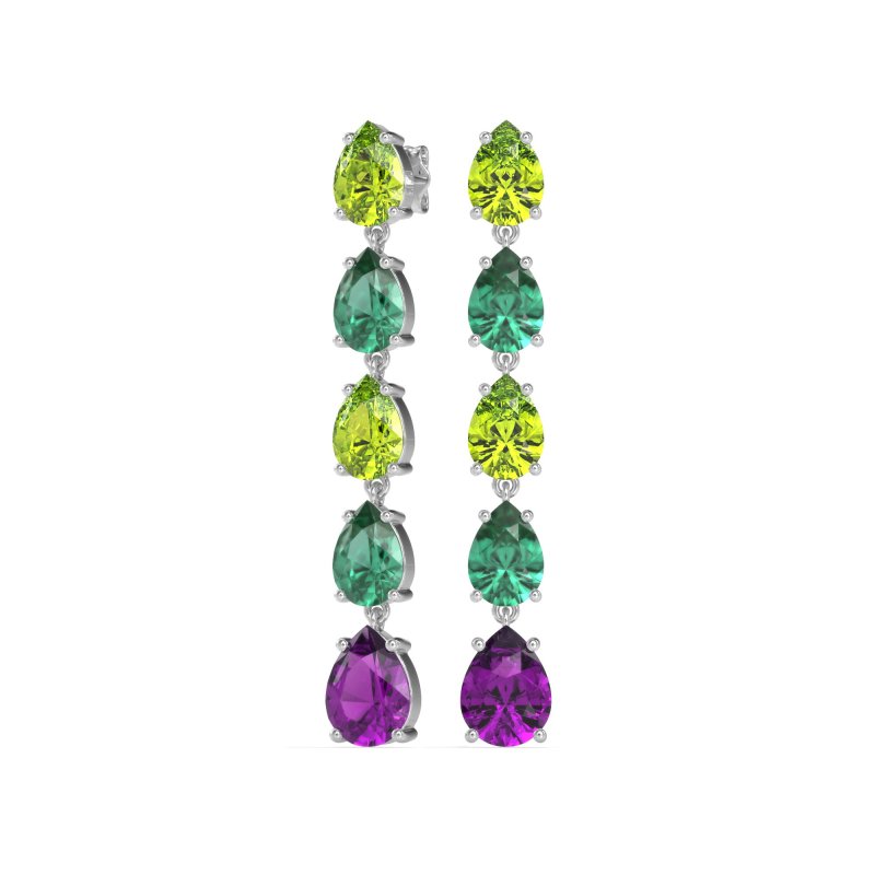 Pear Shape Dangling Earrings