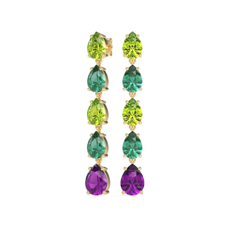 Pear Shape Dangling Earrings