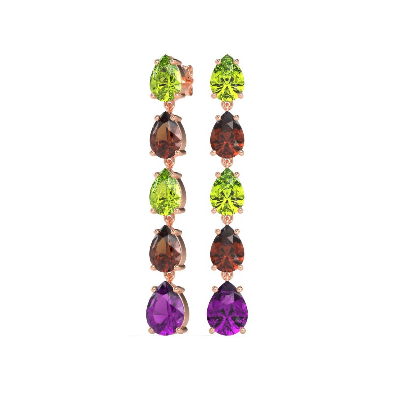 Pear Shape Dangling Earrings