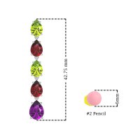 Pear Shape Dangling Earrings