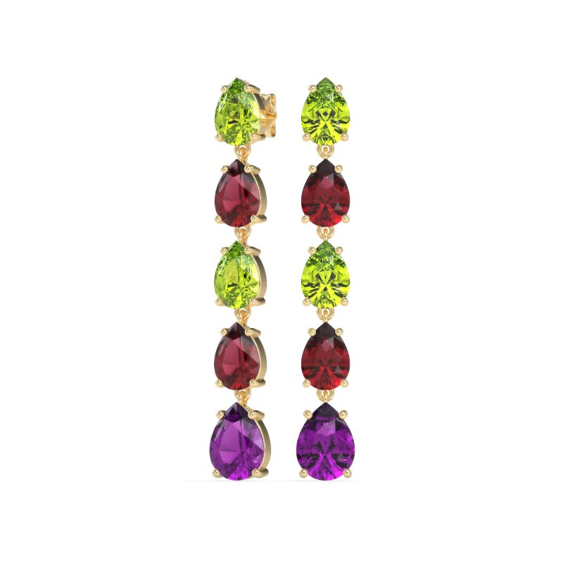Pear Shape Dangling Earrings