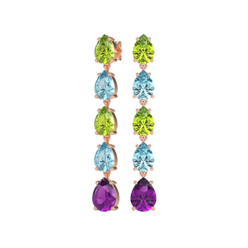 Pear Shape Dangling Earrings