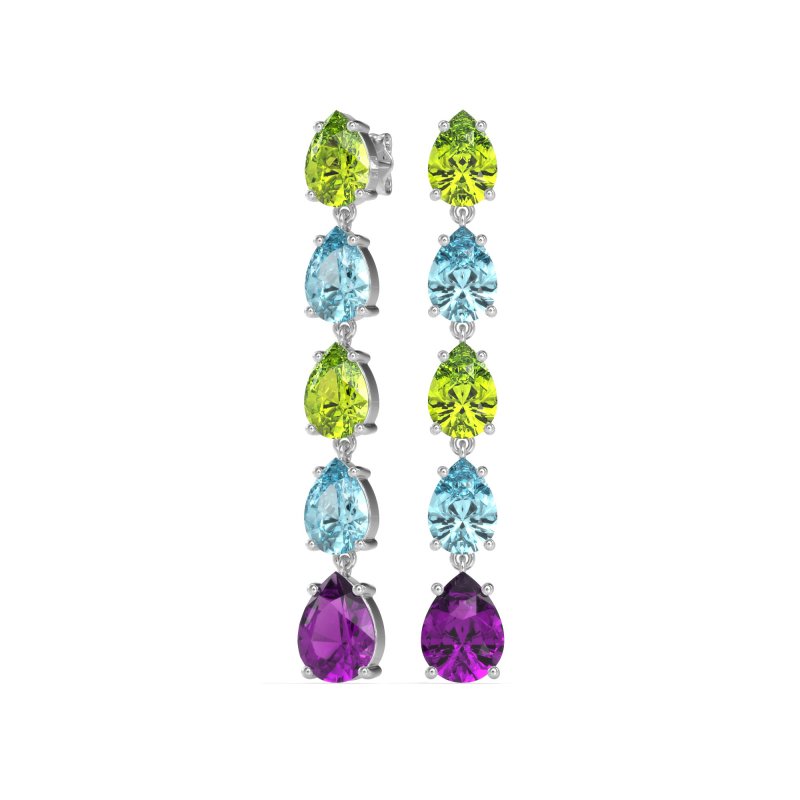 Pear Shape Dangling Earrings