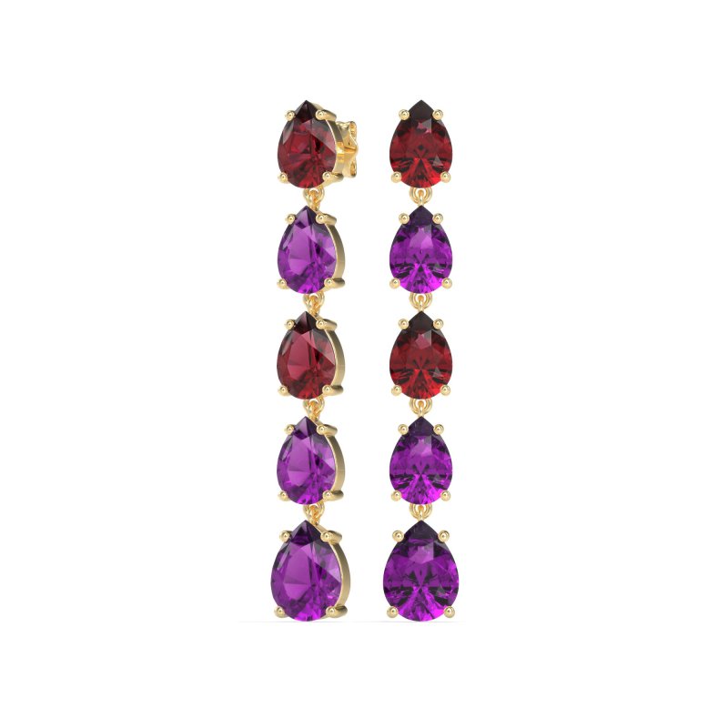 Pear Shape Dangling Earrings