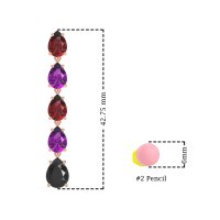 Pear Shape Dangling Earrings