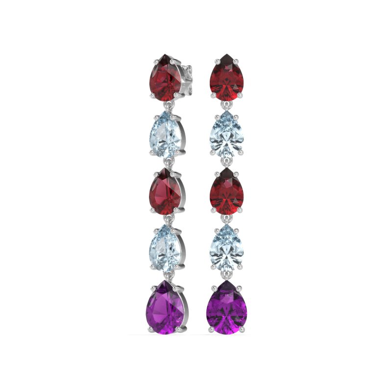 Pear Shape Dangling Earrings