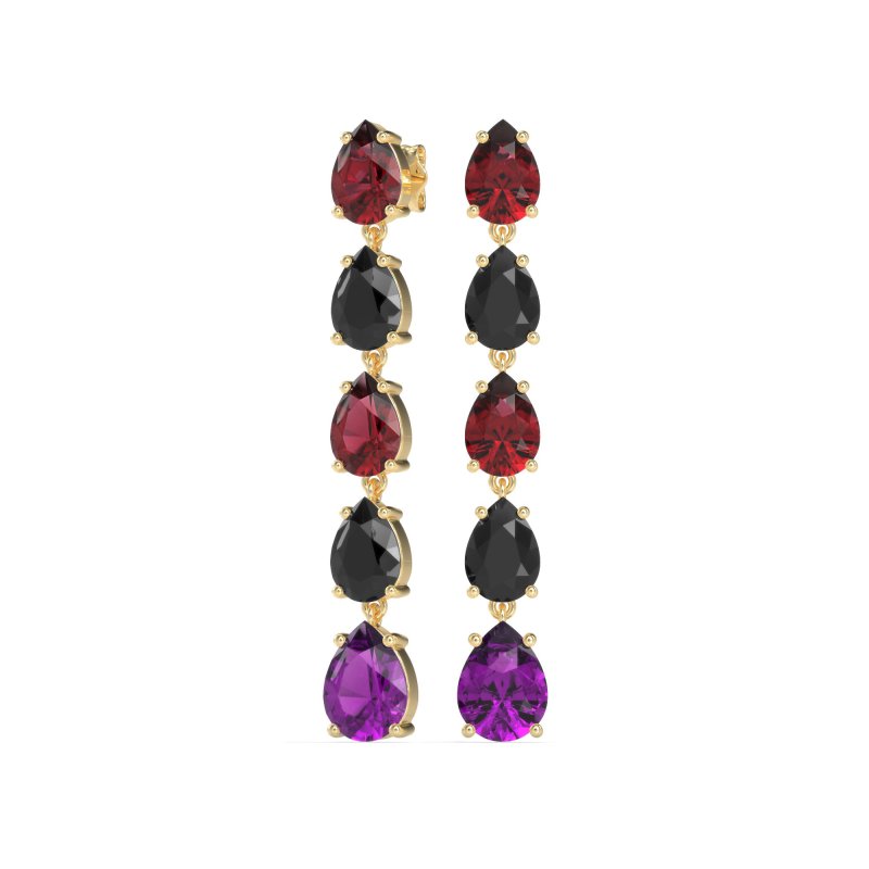Pear Shape Dangling Earrings