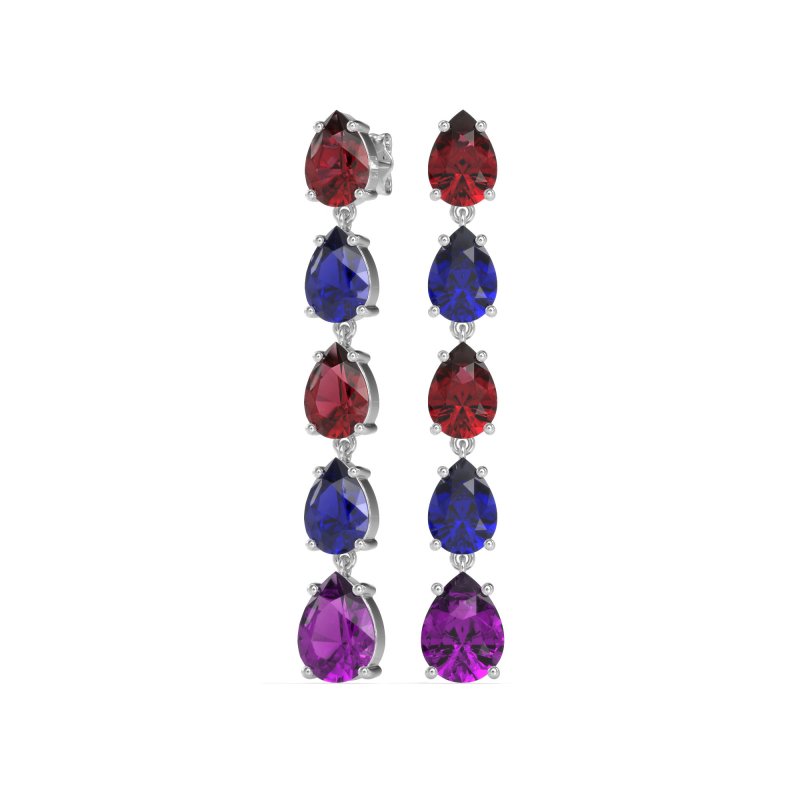Pear Shape Dangling Earrings