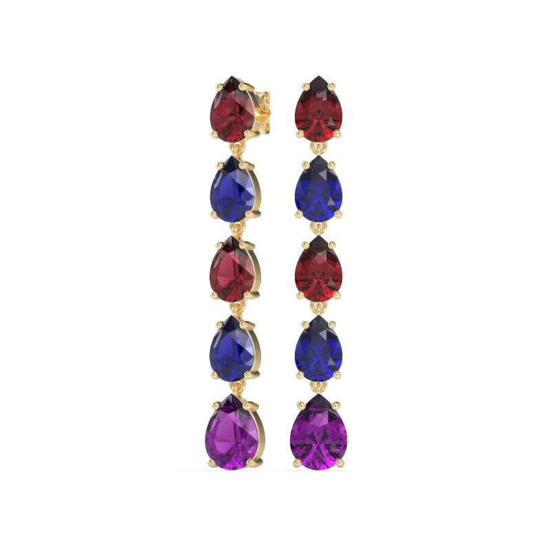 Pear Shape Dangling Earrings