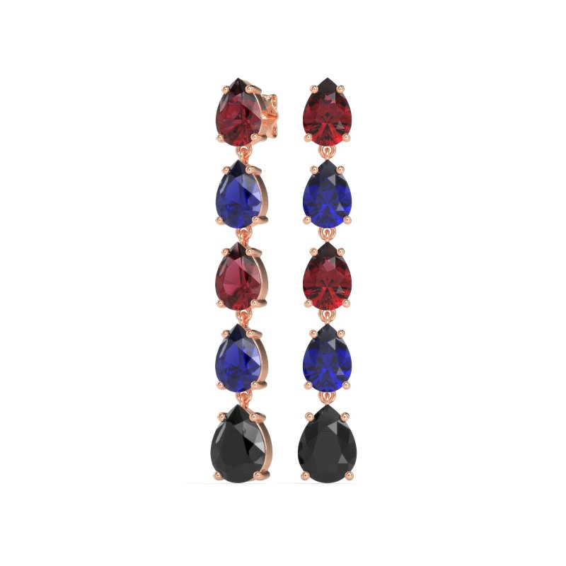 Pear Shape Dangling Earrings