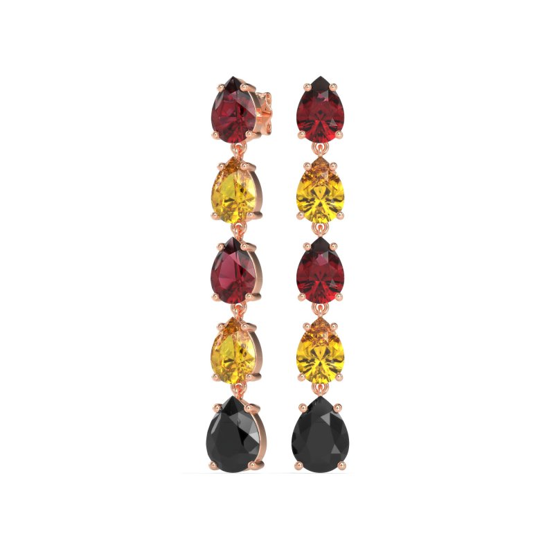 Pear Shape Dangling Earrings