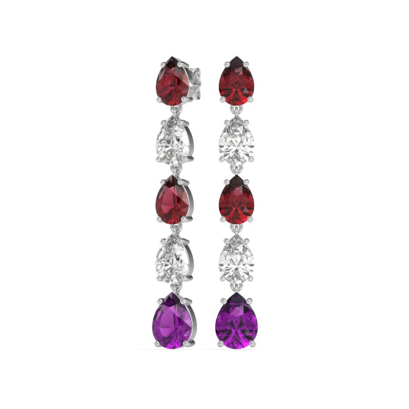 Pear Shape Dangling Earrings