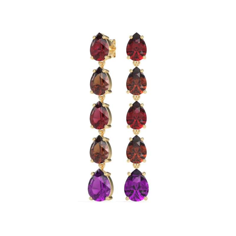 Pear Shape Dangling Earrings